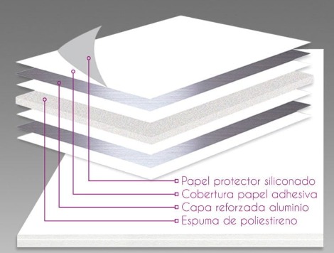 Cartón pluma alu+adh 5mm 102x213cm